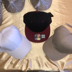 NEW 3 piece bundle Velcro strapback SnapBack hats